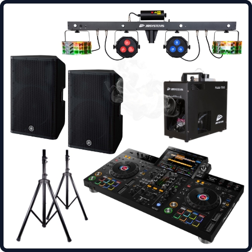 Pack DJ location avec contrôleur Pioneer DJ, enceintes et jeux de lumière